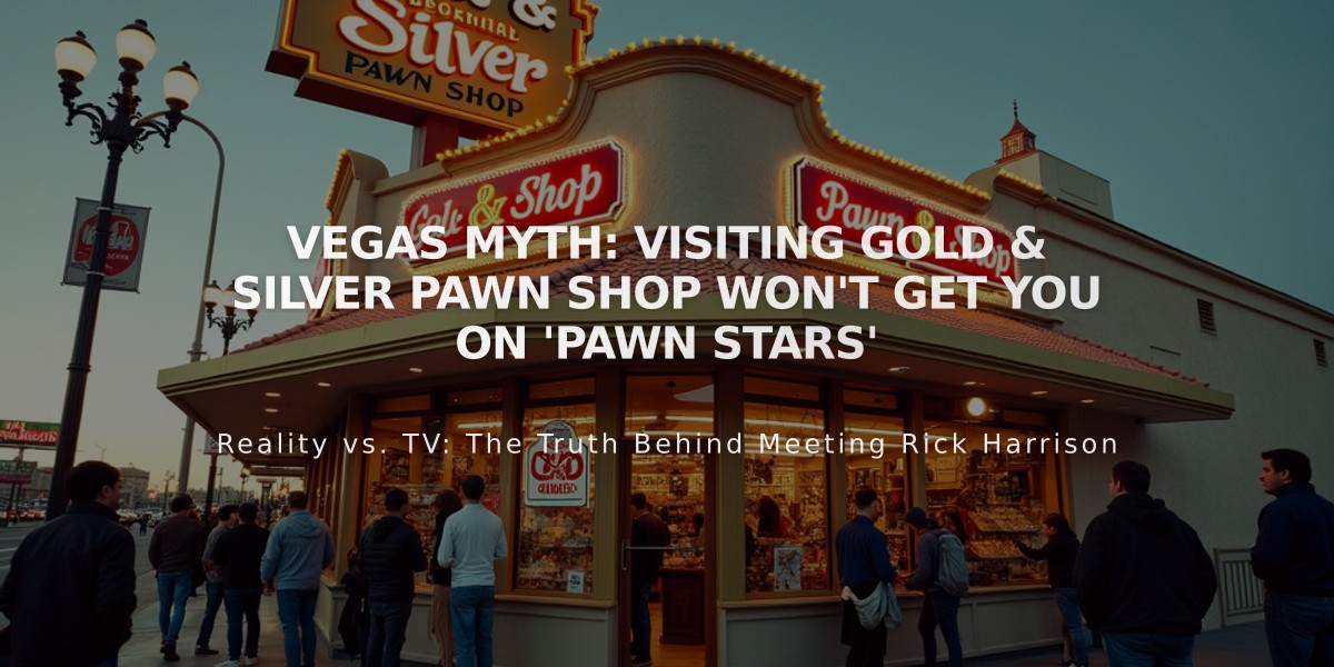 VEGAS MYTH: Visiting Gold & Silver Pawn Shop Won't Get You on 'Pawn Stars'