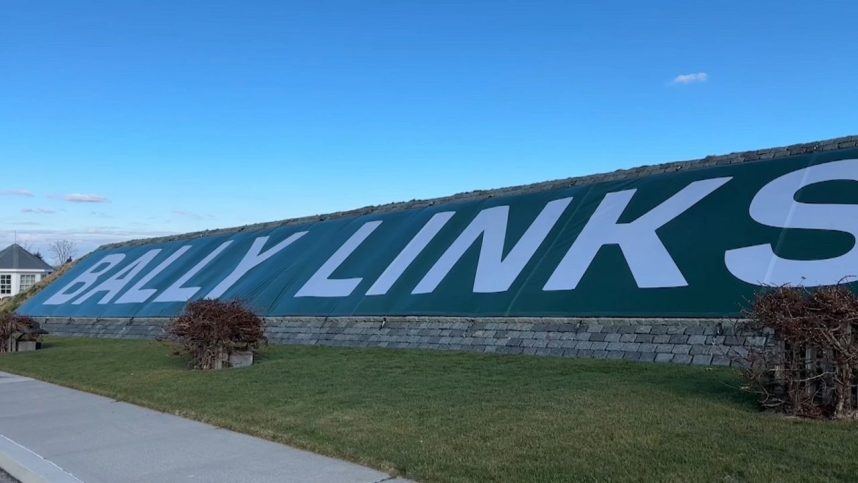 Bally Links casino sign on building