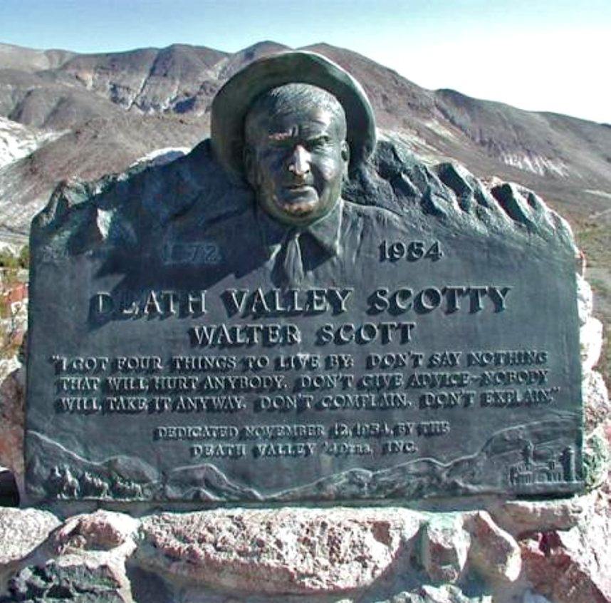 Scotty's grave in Death Valley