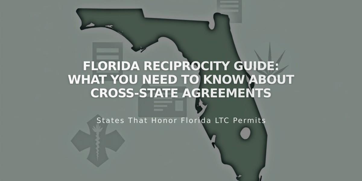 Florida Reciprocity Guide: What You Need to Know About Cross-State Agreements