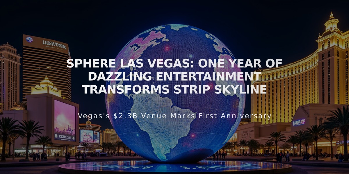 Sphere Las Vegas: One Year of Dazzling Entertainment Transforms Strip Skyline