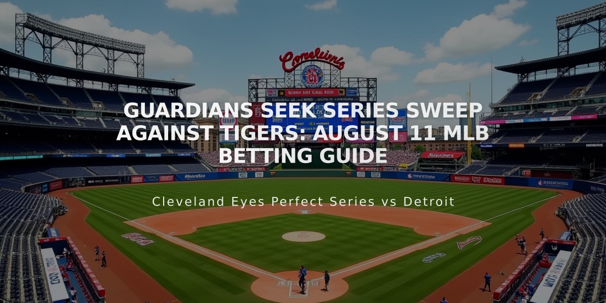 Guardians Seek Series Sweep Against Tigers: August 11 MLB Betting Guide