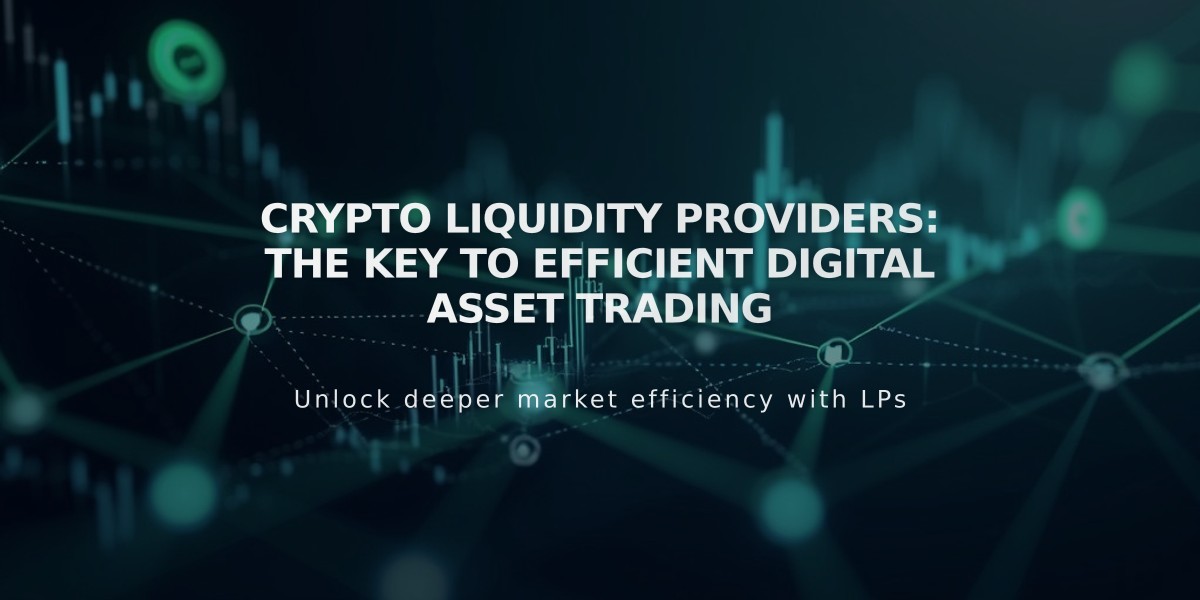 Crypto Liquidity Providers: The Key to Efficient Digital Asset Trading