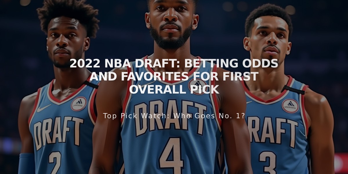 2022 NBA Draft: Betting Odds and Favorites for First Overall Pick