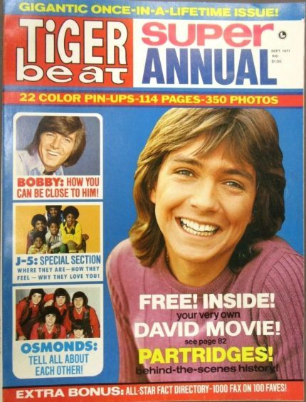 Tiger Beat 1971 cover with Cassidy