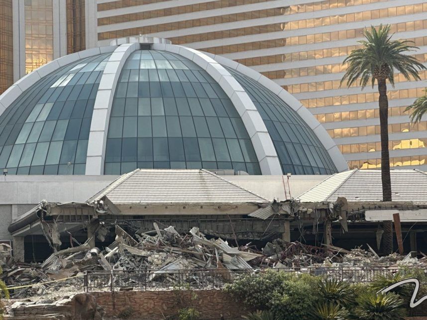 Mirage casino demolition in Las Vegas