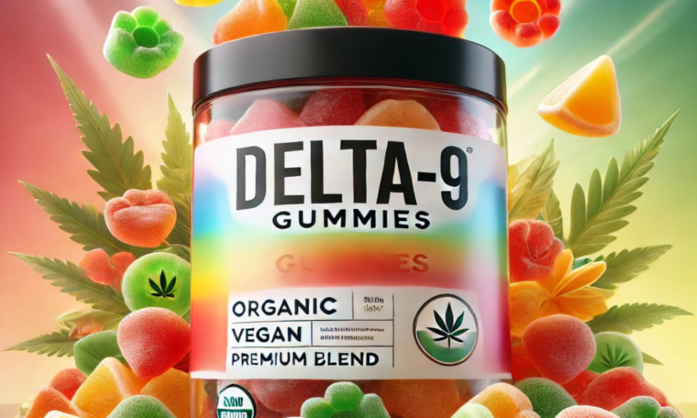 Delta-9 THC gummy product packaging