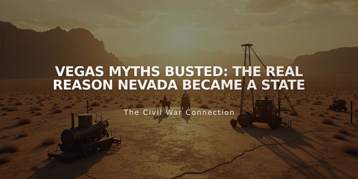 VEGAS MYTHS BUSTED: The Real Reason Nevada Became a State