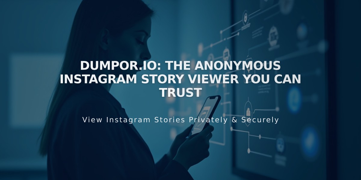 Dumpor.io: The Anonymous Instagram Story Viewer You Can Trust