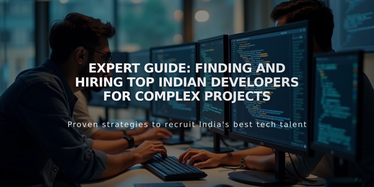 Expert Guide: Finding and Hiring Top Indian Developers for Complex Projects