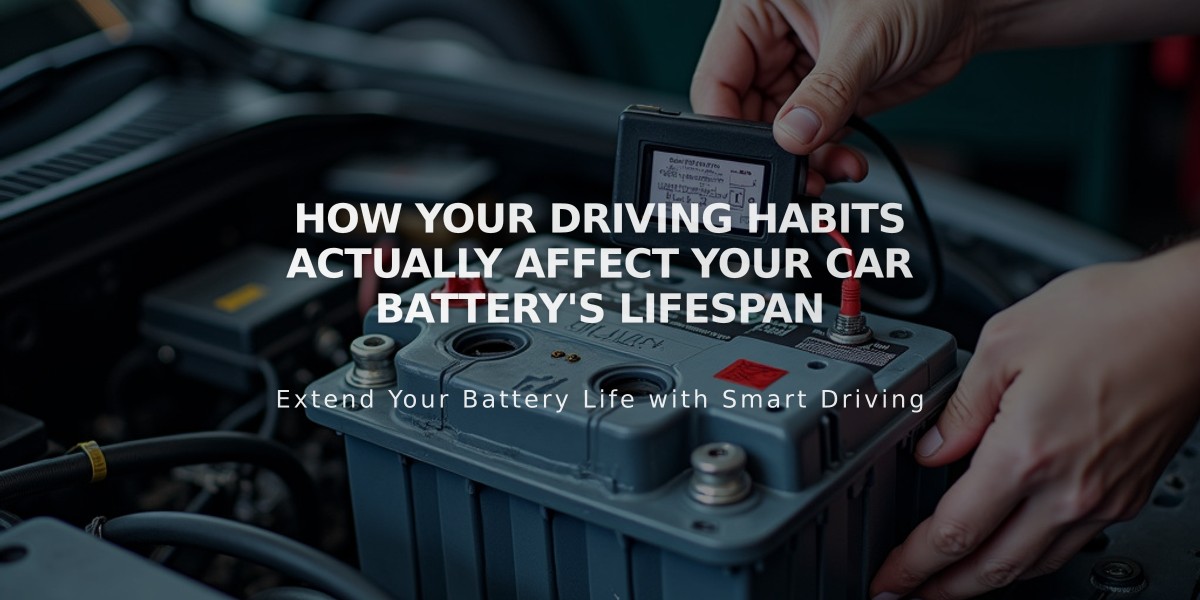 How Your Driving Habits Actually Affect Your Car Battery's Lifespan