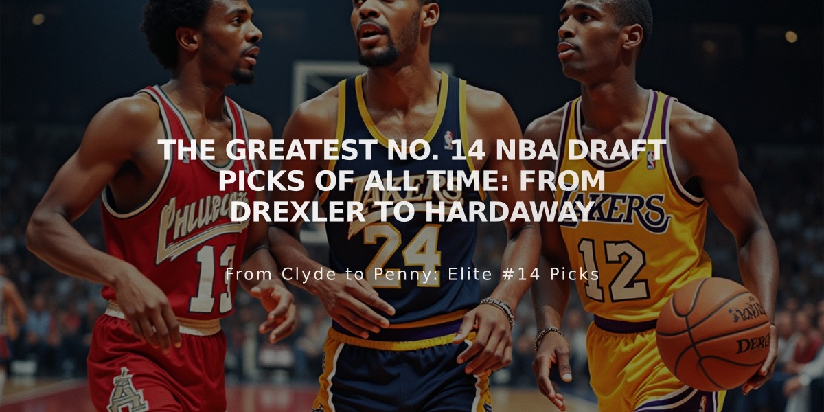 The Greatest No. 14 NBA Draft Picks of All Time: From Drexler to Hardaway