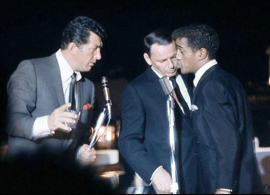 Rat Pack performing at Sands, 1963