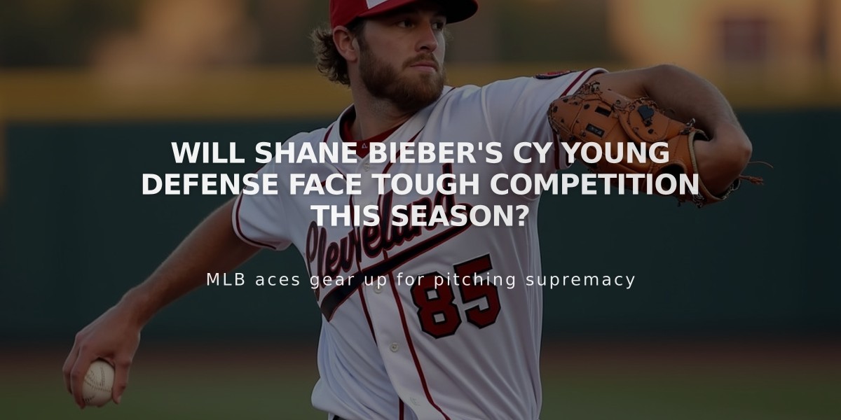 Will Shane Bieber's Cy Young Defense Face Tough Competition This Season?