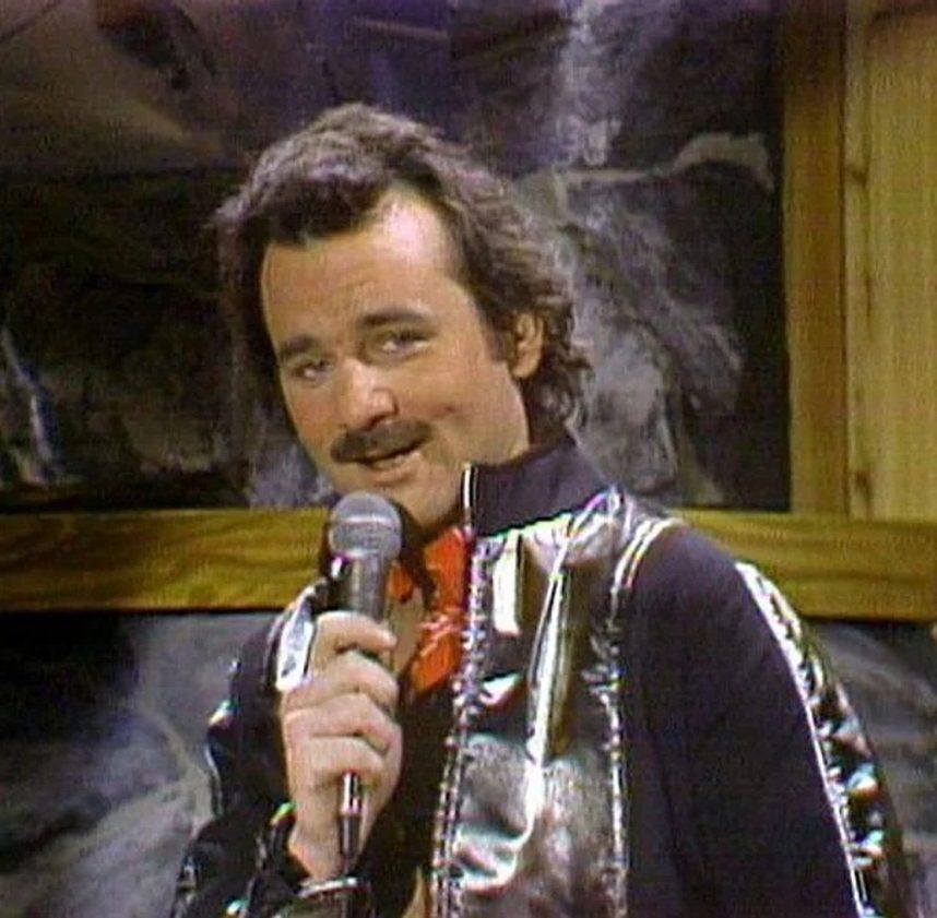 Bill Murray with mic at SNL