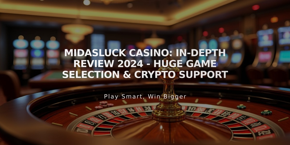 MidasLuck Casino: In-Depth Review 2024 - Huge Game Selection & Crypto Support