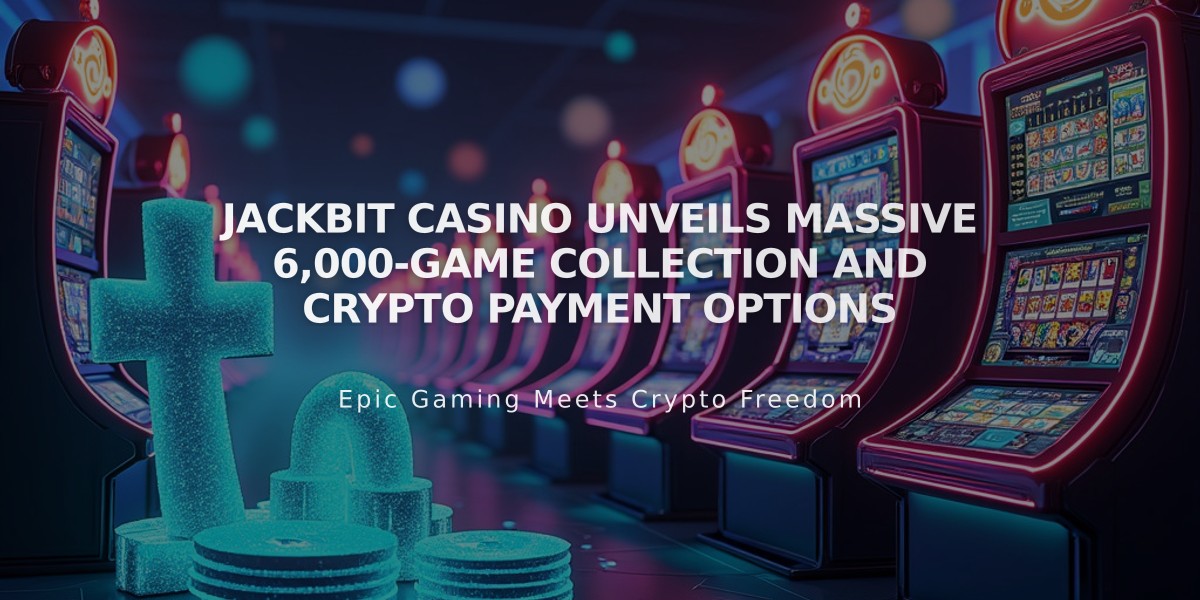 Jackbit Casino Unveils Massive 6,000-Game Collection and Crypto Payment Options