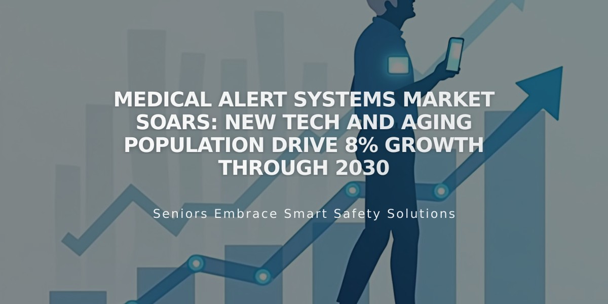 Medical Alert Systems Market Soars: New Tech and Aging Population Drive 8% Growth Through 2030