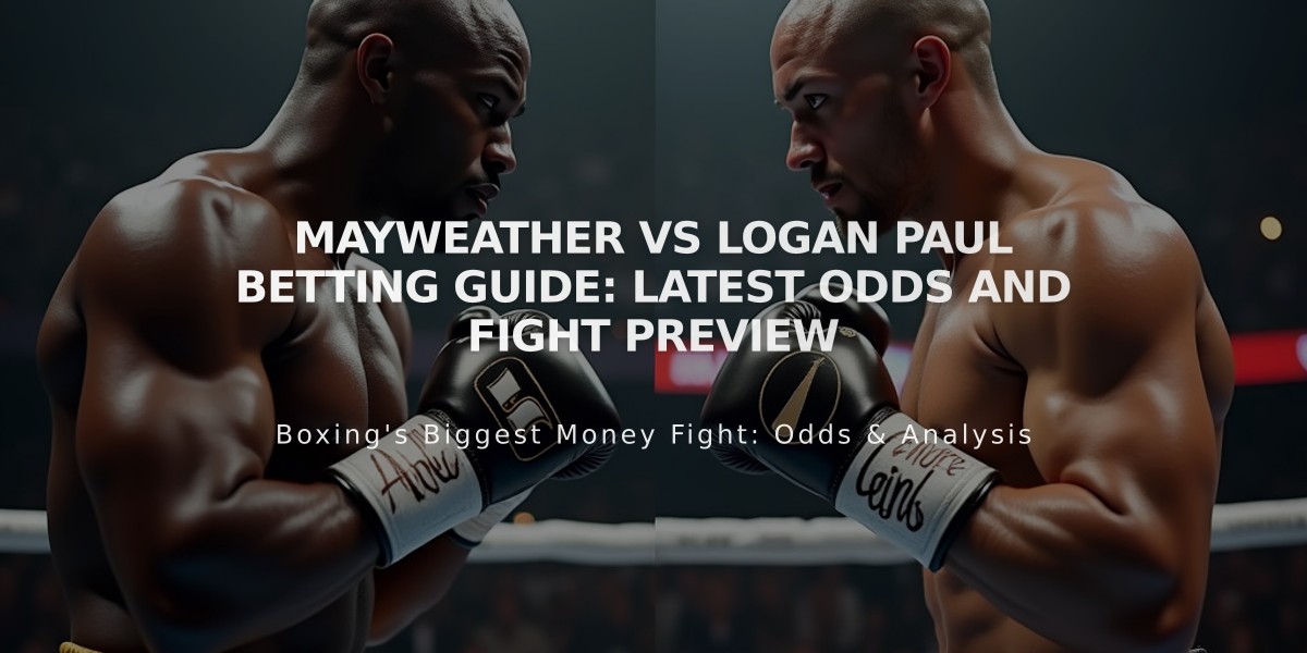 Mayweather vs Logan Paul Betting Guide: Latest Odds and Fight Preview