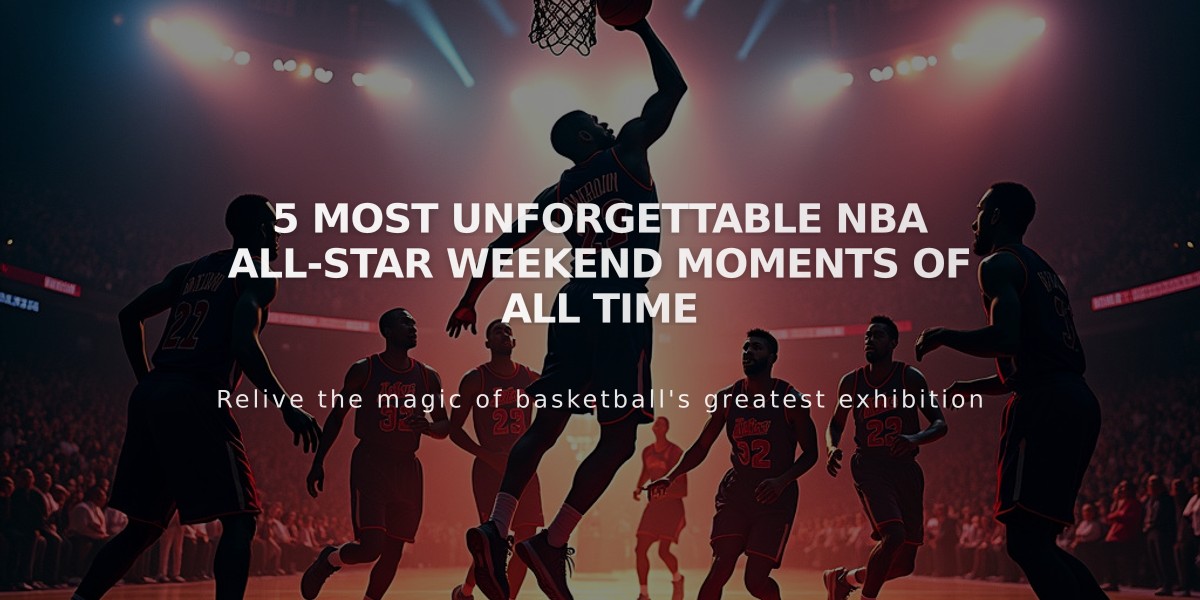 5 Most Unforgettable NBA All-Star Weekend Moments of All Time