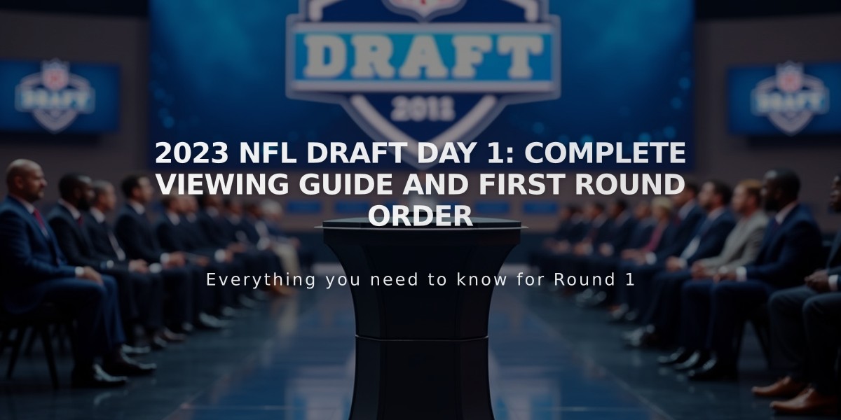 2023 NFL Draft Day 1: Complete Viewing Guide and First Round Order