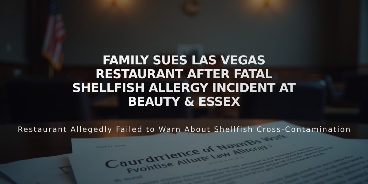 Family Sues Las Vegas Restaurant After Fatal Shellfish Allergy Incident at Beauty & Essex