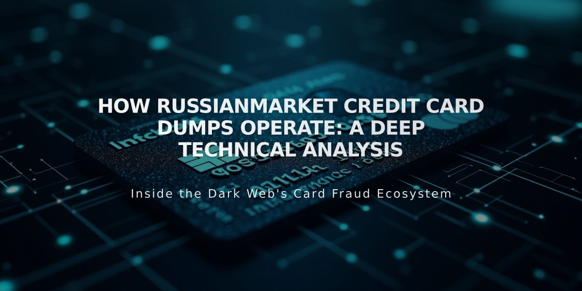 How RussianMarket Credit Card Dumps Operate: A Deep Technical Analysis