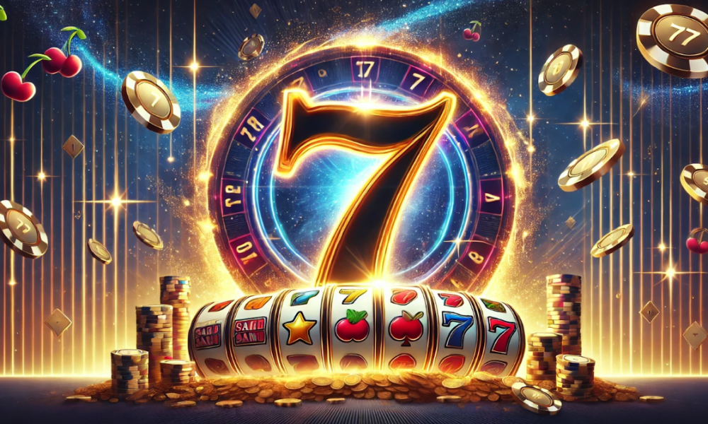 Slot machine with lucky sevens