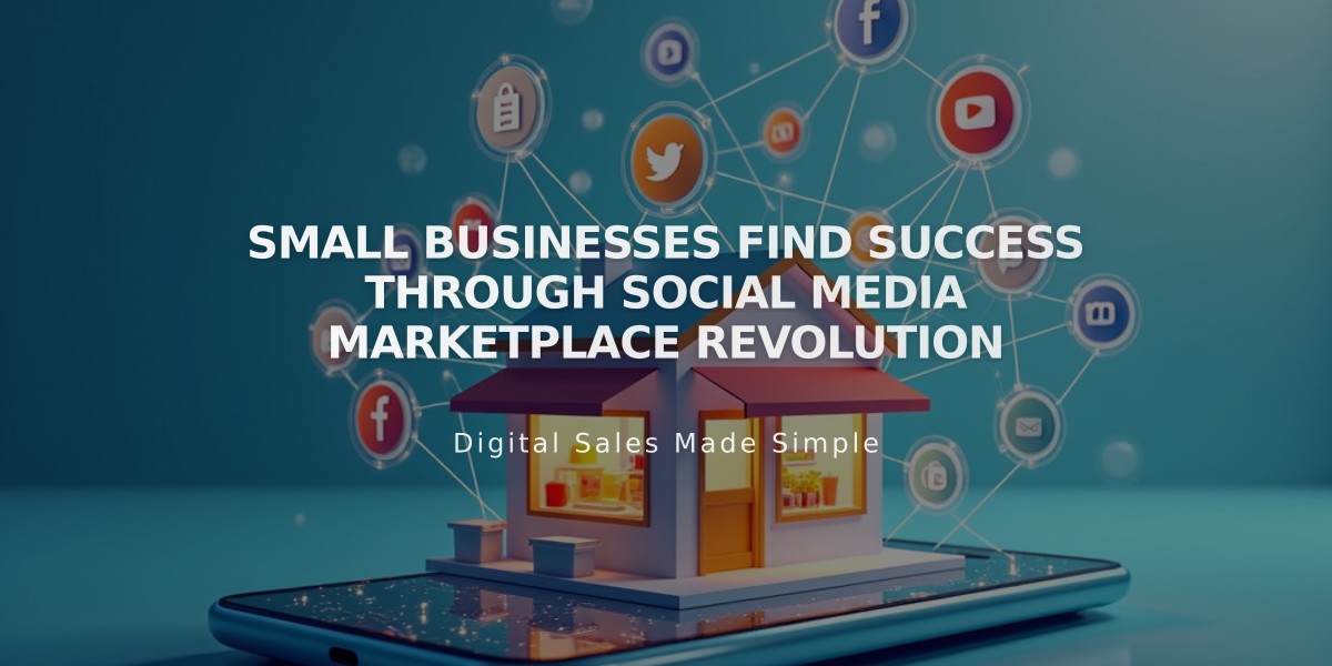 Small Businesses Find Success Through Social Media Marketplace Revolution