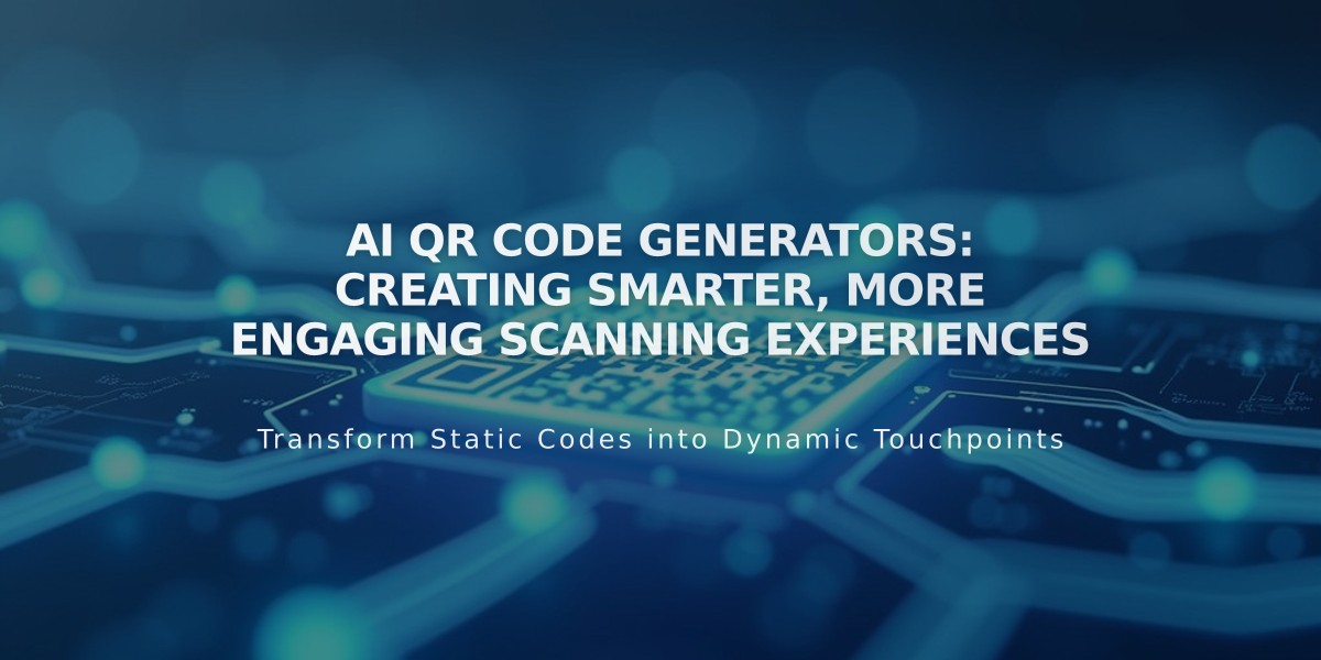 AI QR Code Generators: Creating Smarter, More Engaging Scanning Experiences