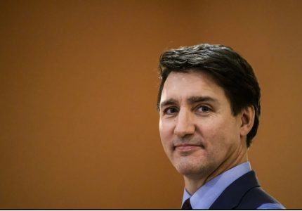 Smiling Justin Trudeau portrait