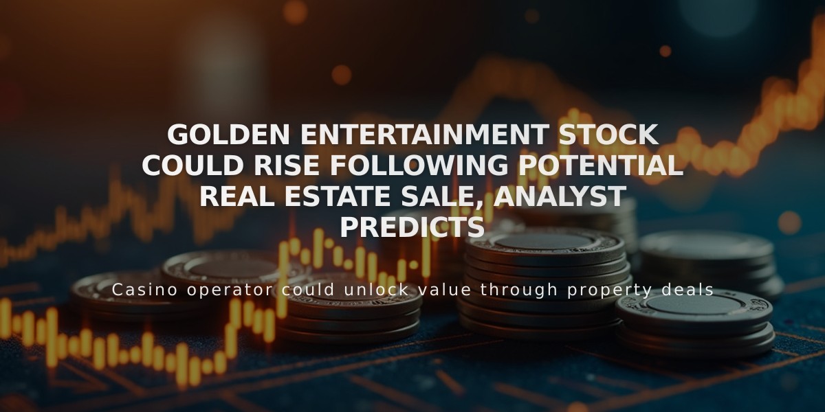 Golden Entertainment Stock Could Rise Following Potential Real Estate Sale, Analyst Predicts