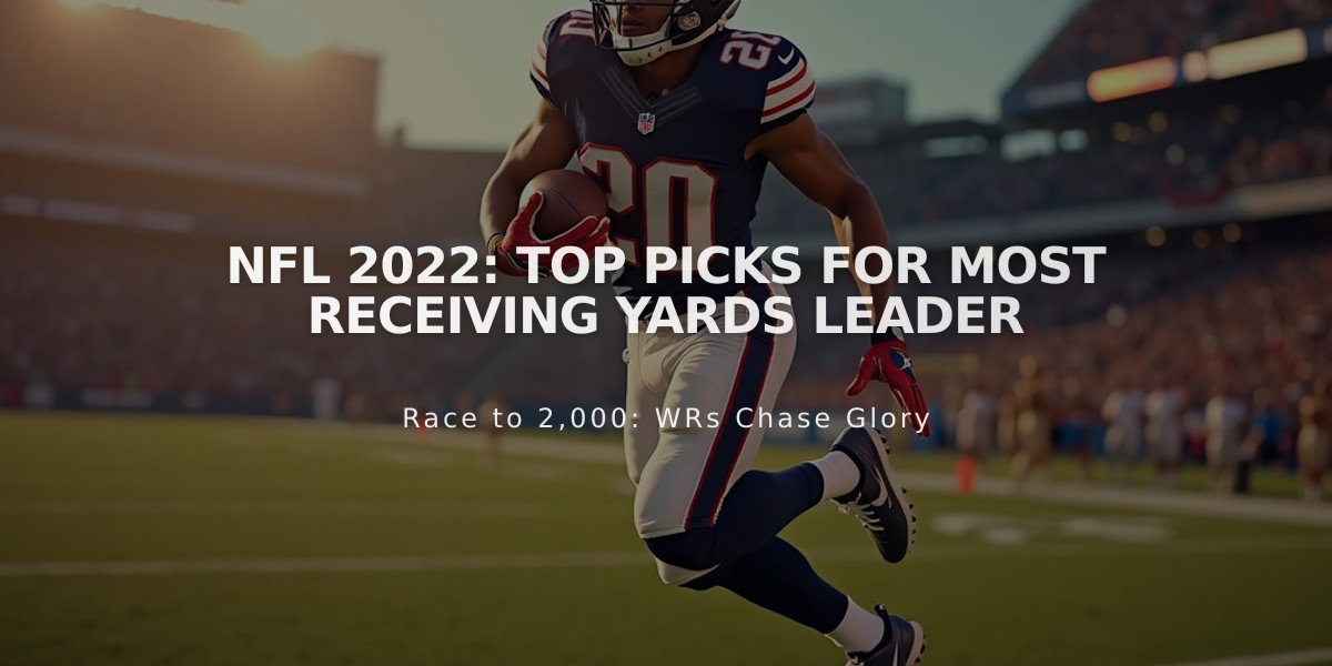 NFL 2022: Top Picks for Most Receiving Yards Leader