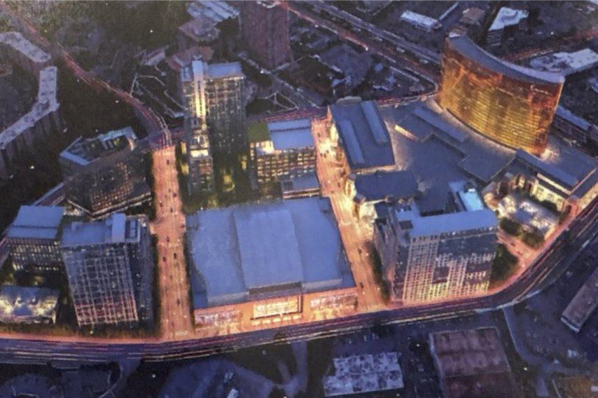 Aerial view of Tysons casino concept