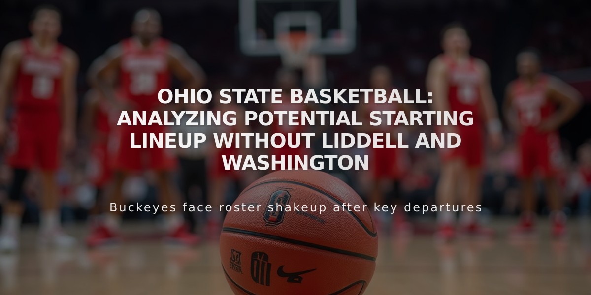 Ohio State Basketball: Analyzing Potential Starting Lineup Without Liddell and Washington