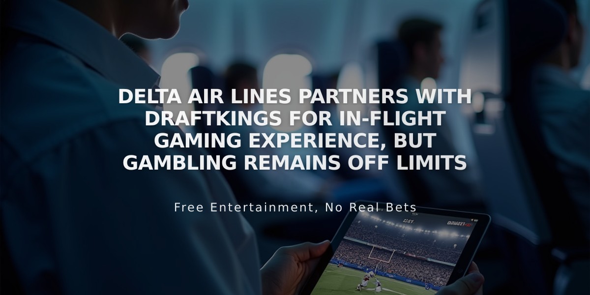 Delta Air Lines Partners with DraftKings for In-Flight Gaming Experience, But Gambling Remains Off Limits