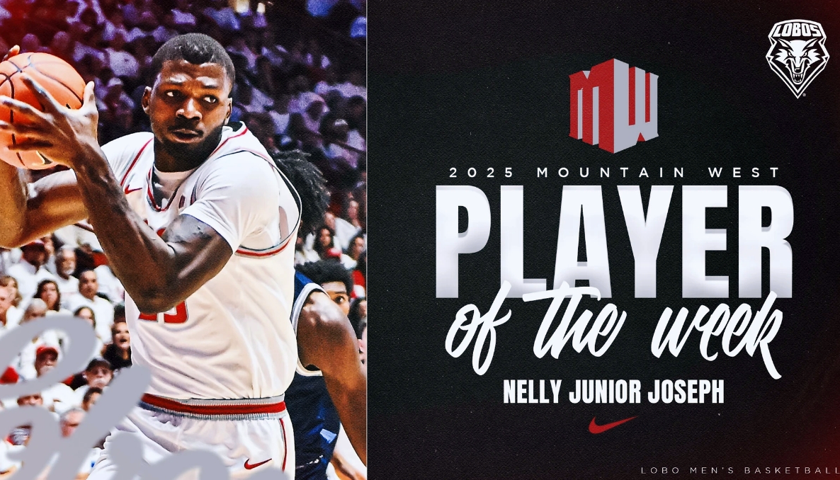 Nelly Junior Joseph UNM basketball MVP