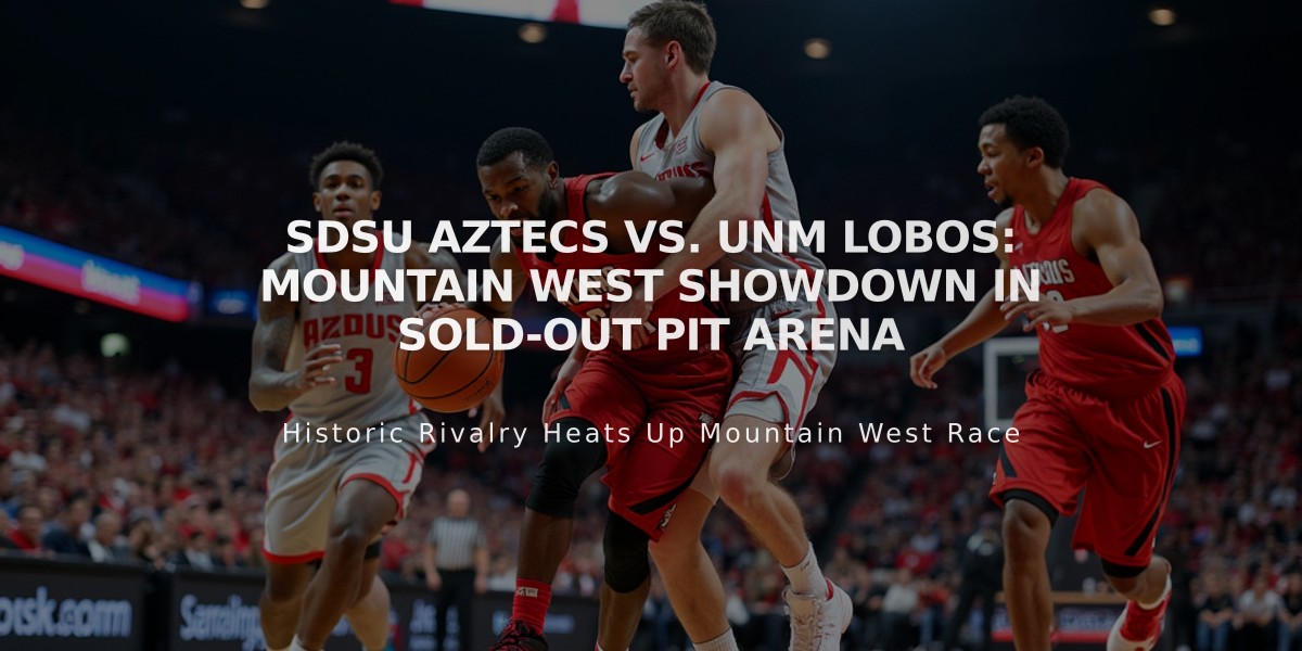 SDSU Aztecs vs. UNM Lobos: Mountain West Showdown in Sold-Out Pit Arena