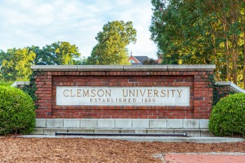 Clemson golf management entrance sign