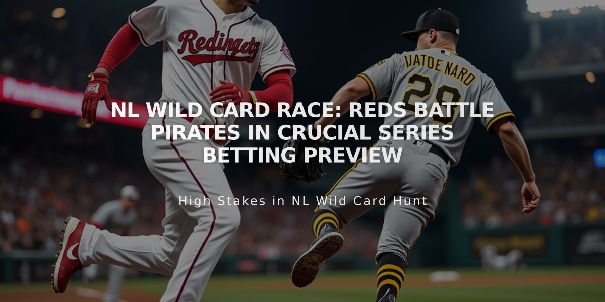 NL Wild Card Race: Reds Battle Pirates in Crucial Series Betting Preview