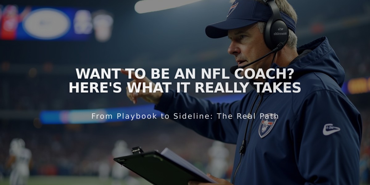 Want to Be an NFL Coach? Here's What It Really Takes