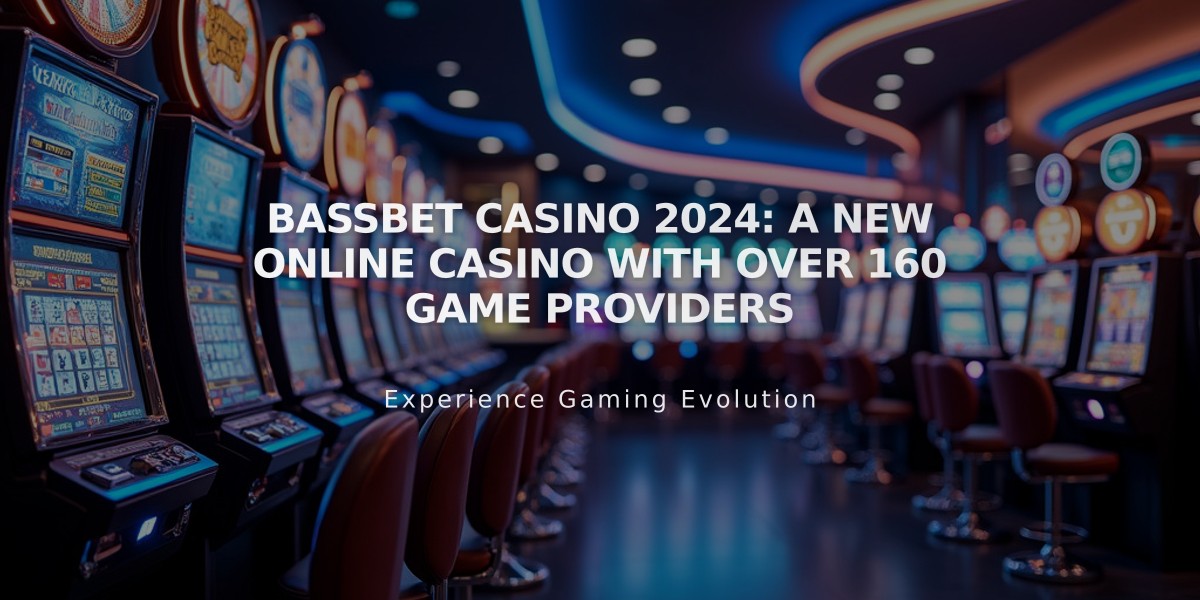 Bassbet Casino 2024: A New Online Casino with Over 160 Game Providers