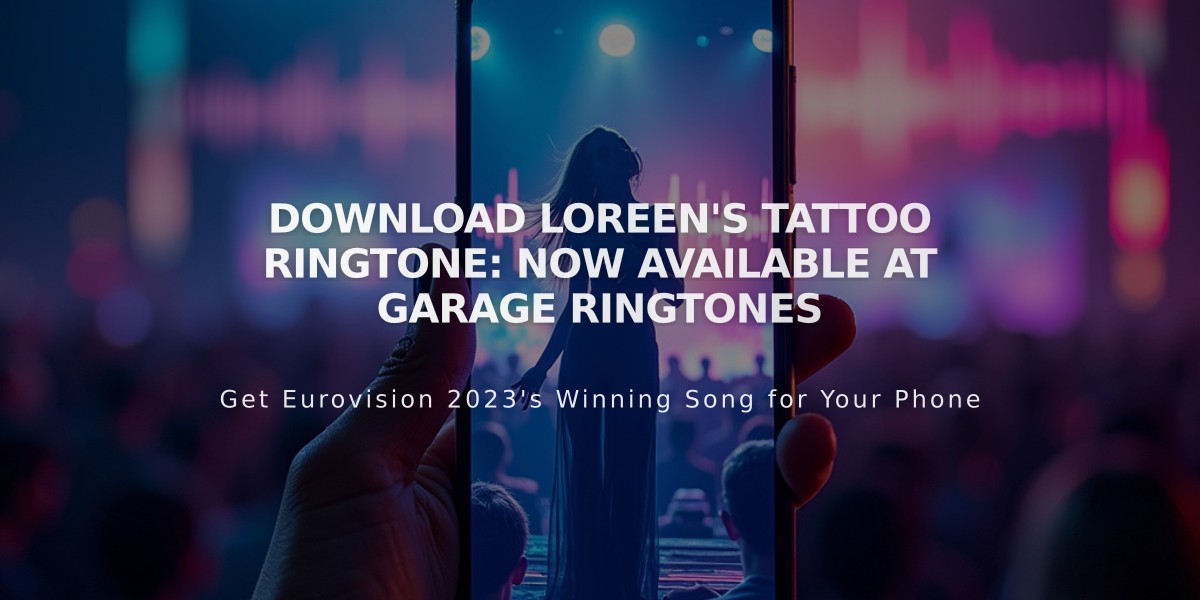 Download Loreen's Tattoo Ringtone: Now Available at Garage Ringtones