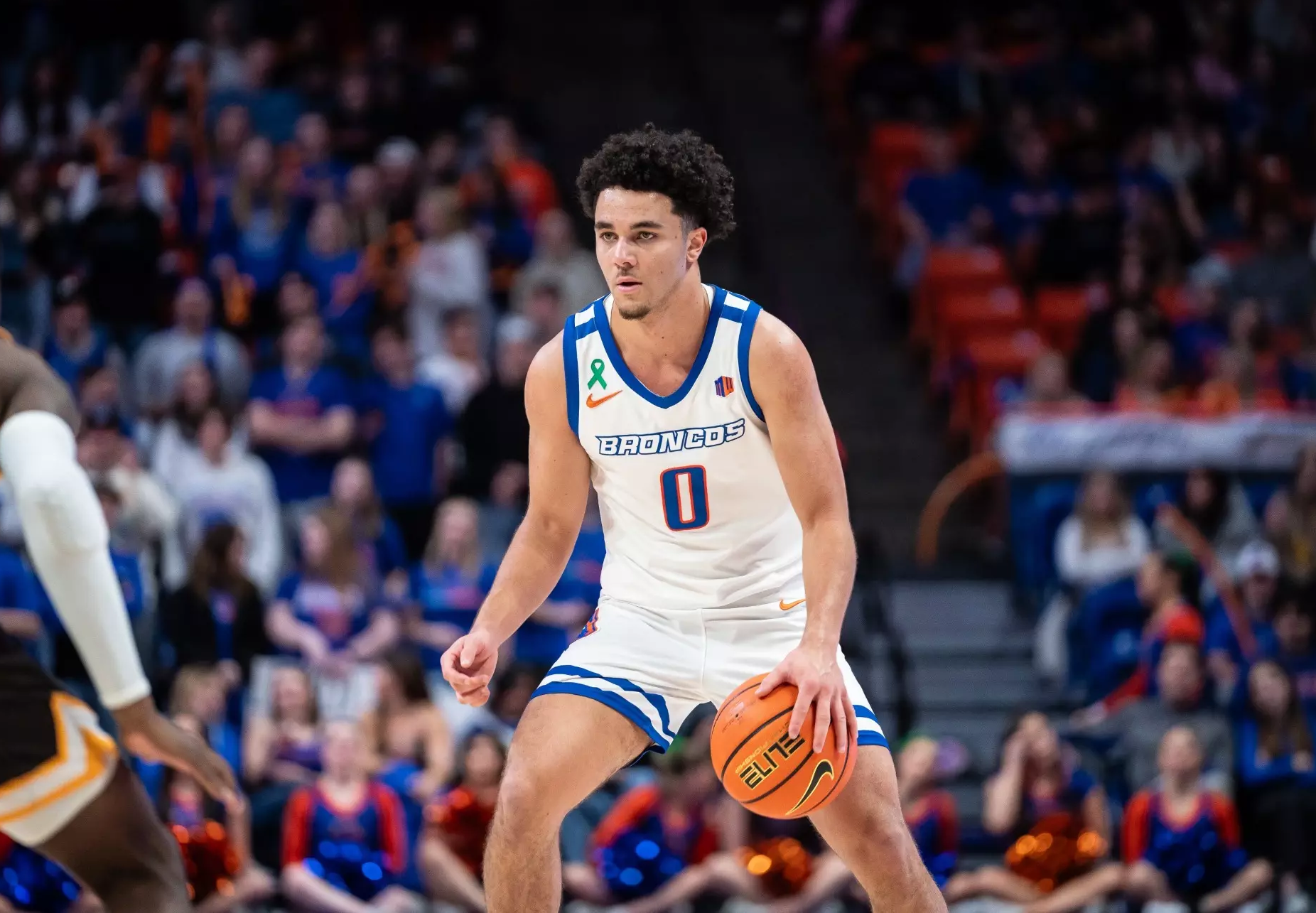 Man playing basketball