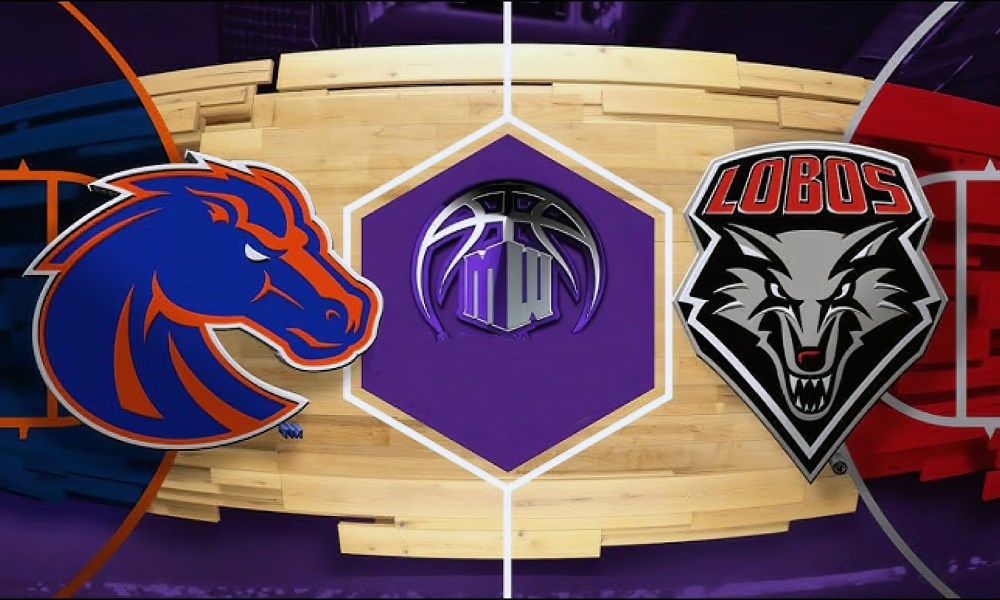 Mountain West basketball court logo