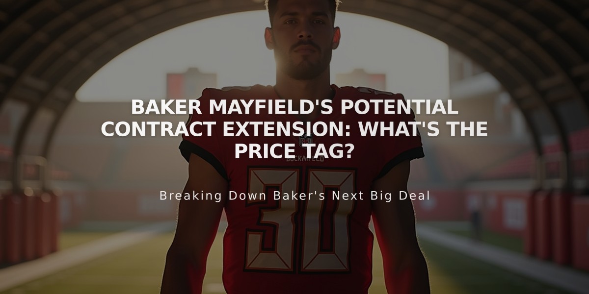 Baker Mayfield's Potential Contract Extension: What's the Price Tag?