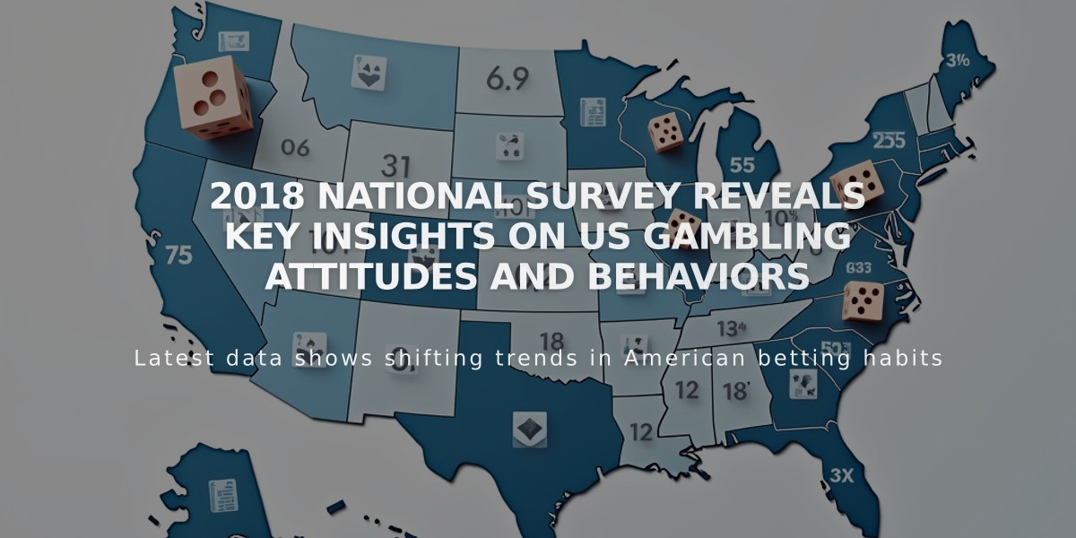 2018 National Survey Reveals Key Insights on US Gambling Attitudes and Behaviors