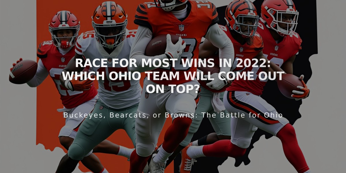 Race for Most Wins in 2022: Which Ohio Team Will Come Out on Top?