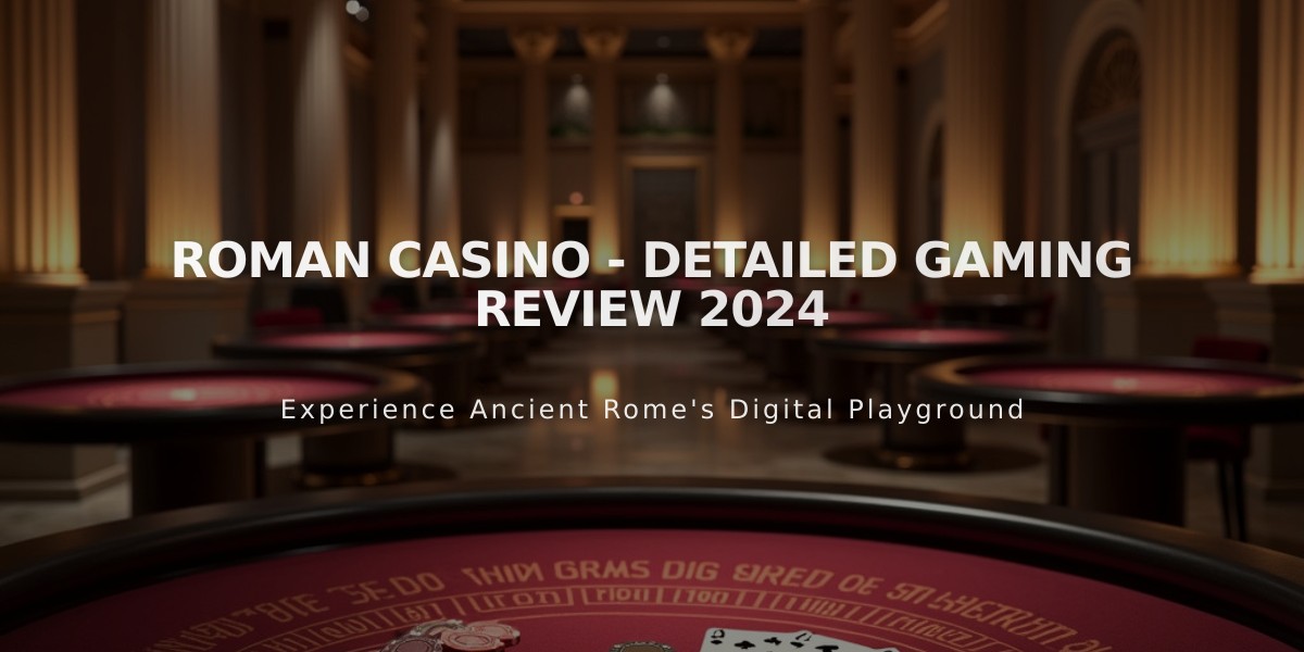 Roman Casino - Detailed Gaming Review 2024