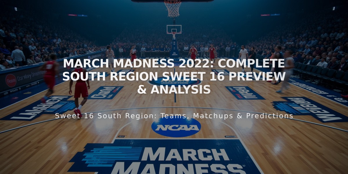 March Madness 2022: Complete South Region Sweet 16 Preview & Analysis